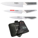 Global Knivsett 3 deler + knivveske for 11 kniver