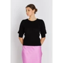 RUE de Femme, Dame, Strikkevarer, Svart, 2XL,