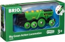 Brio Stort Grønt Action Lokomotiv med Lys og Lyd for Barn 3+