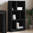  Bokhylle svart 57x28,5x107,5 cm konstruert tre