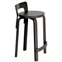 Artek K65 Barstol Laget av bjørk Sort Bjørk