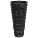 vidaXL Plantekasse med avtakbar potte antrasitt 18 / 45 L PP rillet