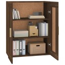 vidaXL Veggskap brun eik 69,5x32,5x90 cm konstruert tre
