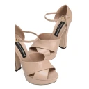 Dolce & Gabbana Dame Sko Beige 38 1/2 EU,