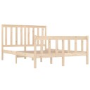 vidaXL Sengeramme heltre furu 135x190 cm 4FT6 Double