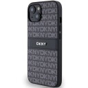 DKNY Lær Etui med Metallogo for iPhone 15/14/13 - Svart