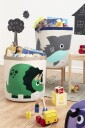 3 Sprouts Storage Bin Gray Shark