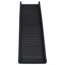 Vidaxl Hunderampe Sammenleggbar Svart 155.5X40X15.5 cm