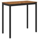 vidaXL Hagebarbord NAARDEN Naturlig og svart 108,5 x 55 x 105 cm