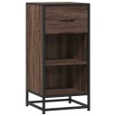  Skjenk brun eik 35,5x35x76 cm konstruert tre og metall 8721102840173