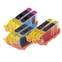 inkClub KCB43-6 Multipack, 6 blekkpatroner, 2x(C/M/Y)