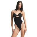 SKIMS Seamless Sculpt High Waist Thong Onyx Undertøy Sort XS