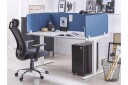 Skjold til skrivebord 160 x 40 cm blå WALLY - Blå