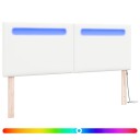  Hodegavl Enkel Design Ren Hvit 160 cm Kunstlær