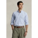 Polo Ralph Lauren Custom Fit Striped Oxford Shirt - Blue - S
