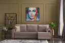 Highbank Sovesofa m. Divan 4 seters 200x150   Krem