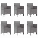  Hagesett 7 pcs Lysegrå Stor Plast