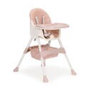 Høy barnestol 2i1 med 5-punktsbelte ECOTOYS Rosa