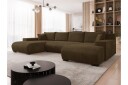 Krysen Sovesofa Dubbeldivan 4 sits   Brun