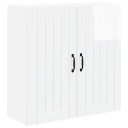  Kjøkkenskap Høyglanset hvit 80 x 31 x 80 cm Konstruert tre