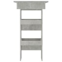 vidaXL Veggmontert barbord betonggrå 102x45x103,5 cm konstruert tre