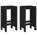  Barkrakker 2 stk svart 40x36x75 cm heltre furu 825349