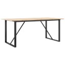 Spisebord O-ramme 180x90x75 cm heltre furu og støpejern 3282678