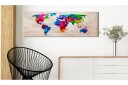 Tavla World Map: Finesse of Colours 120x40  