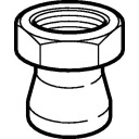 40 mm x 1,1/2" koblingsstykke svart PEH Geberit