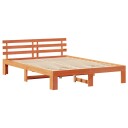  Furutresseng Vokset brun Massiv tre 150 x 200 cm Sengramme
