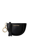 Calvin Klein Ck Embossed Mini Pouch Bag Charm   Black   ONE SIZE