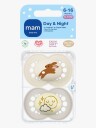 MAM Original Day& Night Silikon 6-16 m 2-pk, Mix