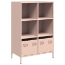  Highboard rosa 68x39x103,5 cm stål 8721102931406