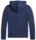 Ralph Lauren Kids 20/2 Cotton Ls Fz Hood Sv Fuz   Navy   132 137