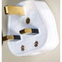 MicroConnect Strømplugg UK 13A Svart