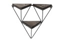 Vegghylle Lonnekar 15x57 cm 3  pk   Svart / Valnøtt