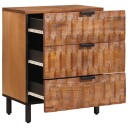  Nattbordskap med skuff Brun 50 x 33 x 62 cm Massiv mango tre