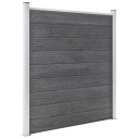 vidaXL Hagegjerde WPC 872x186 cm grå