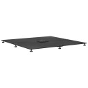 vidaXL Parasollfot Svart 100 x 100 x 4 cm Stål