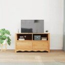  TV skap med skuff Brun 99 x 43 x 55 cm Massivt furutre