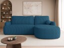 Branrel 3 seters sofa med divan   blå
