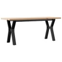  Salongbord Y-ramme 110x40x45,5 cm heltre furu og støpejern 3282777