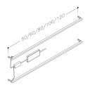 Korsbakken Lyslist for servantskuff 80 cm