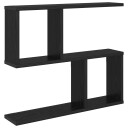 vidaXL Vegghylle Svart eik 60 x 12 x 50,5 cm Konstruert tre