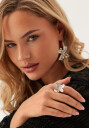 Pilgrim Dream Statement Ring Silver pl