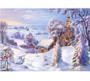 Norimpex Diamantmosaikkirke i Snø Puslespill