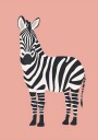 Zebra Illustration Plakat Plakat / 30x40cm