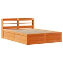  Sengeramme med hodegavl voksbrun 150x200 cm heltre furu 3307082