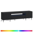 vidaXL LED TV skap Svart Konstruert tre