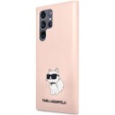 Karl Lagerfeld S23 Ultra Choupette Rosa Silikon Hardcase